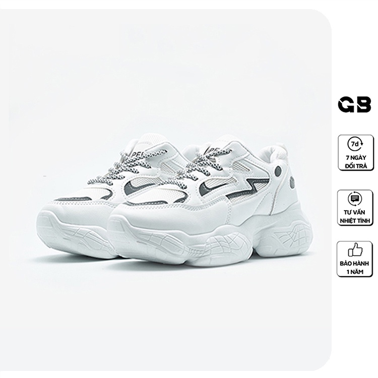 Giày Thể Thao Nữ giayBOM Đế Cao 4 cm Phản Quang B847