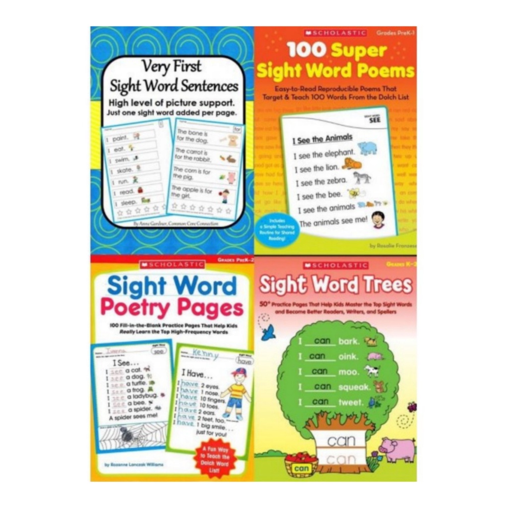 Sách - Combo 4 quyển sight word (tặng file nghe mp3) | BigBuy360 - bigbuy360.vn