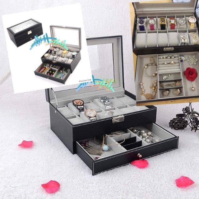 HỘP ĐỰNG ĐỒNG HỒ &KÍNH.Bạn là người đam mê đồng hồ,kinh Những chiếc đồng hồ bạn đang được để lung tung.Chất liệu cao cấp