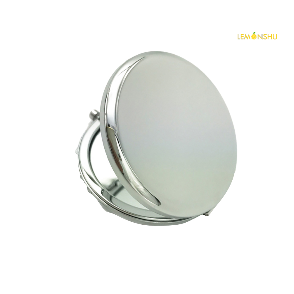 【Beauty】Portable Solid Color Metal Round Case Double-Side Pop-Up Pocket Makeup Mirror | BigBuy360 - bigbuy360.vn