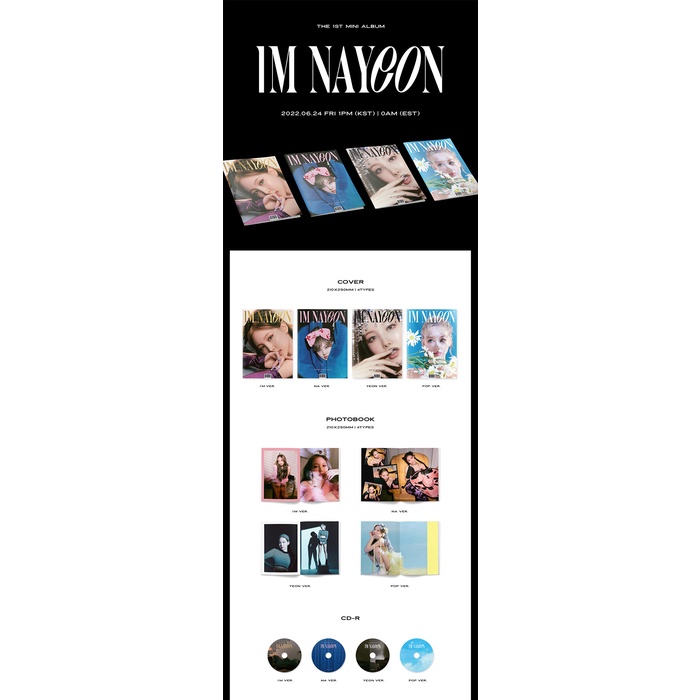 JYP ENTERTAINMENT TWICE NAYEON - 1st Mini Album IM NAYEON