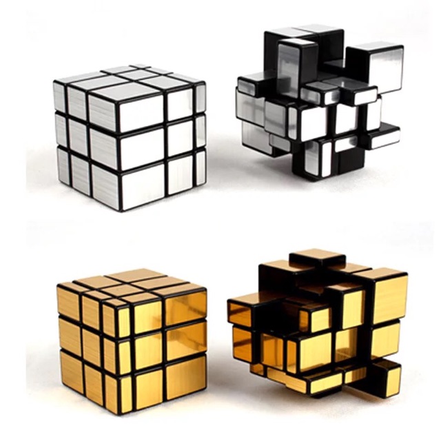 Rubik gương 3 tầng-1 cái màu ngẫu nhiên - Rubik Xoay Mượt, Luyện Tư Duy Cực Hay