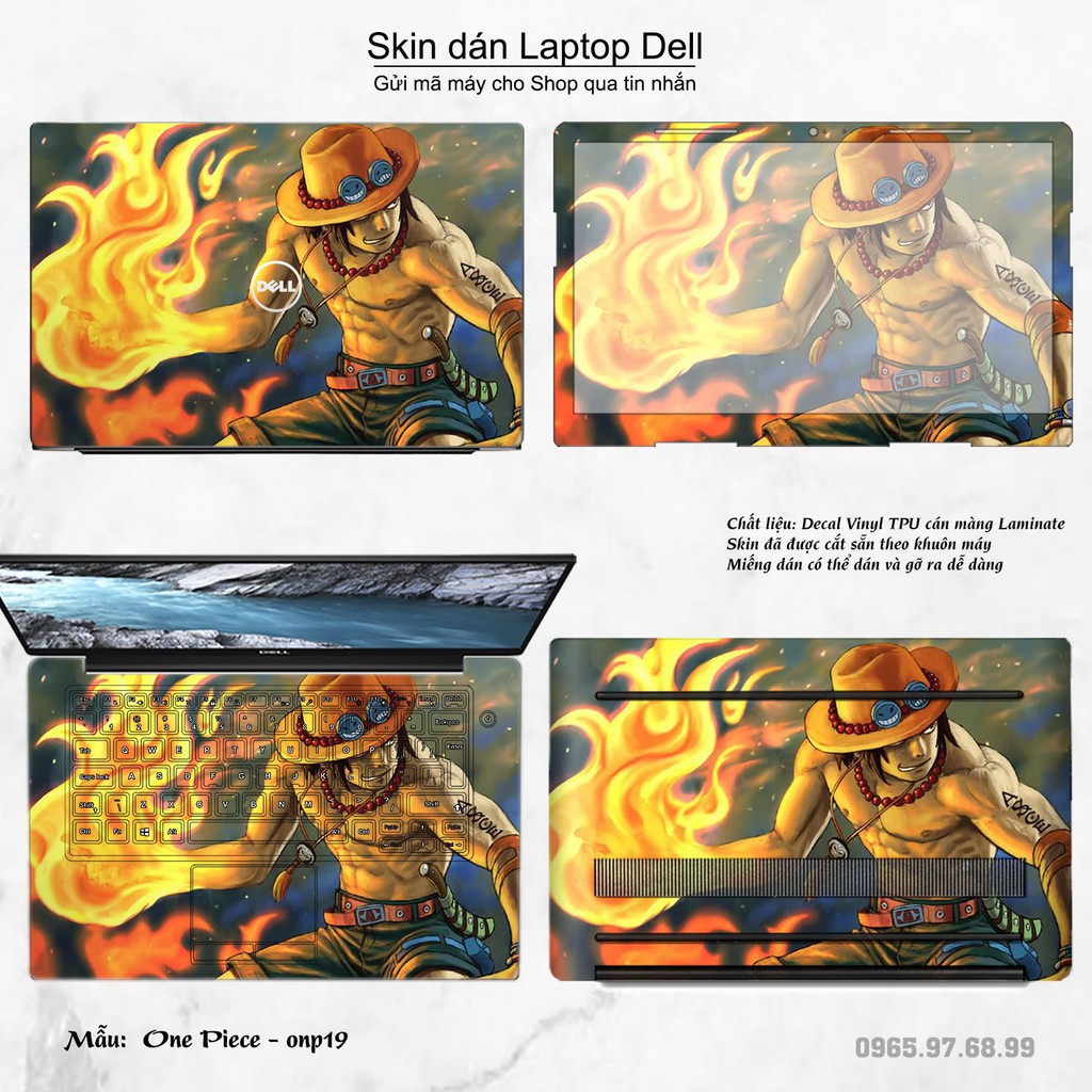 Skin dán Laptop Dell in hình One Piece _nhiều mẫu 21 (inbox mã máy cho Shop)