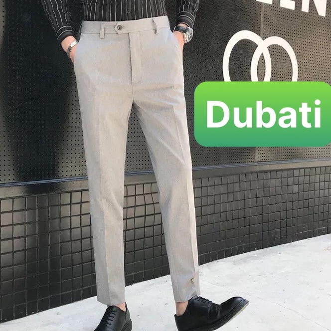 QUẦN TÂY NAM - QUẦN TÂY ÂU DÁNG ÔM CÔNG SƠ VẢI CO GIÃN NHẸ - DUBATI FASHION