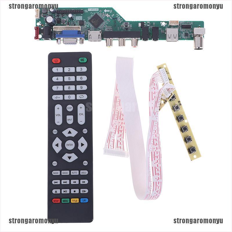 Bảng mạch chủ điều khiển TV LCD T.V53.03 Analog (str) giao diện PC / VGA / HDMI / USB đa năng thông dụng