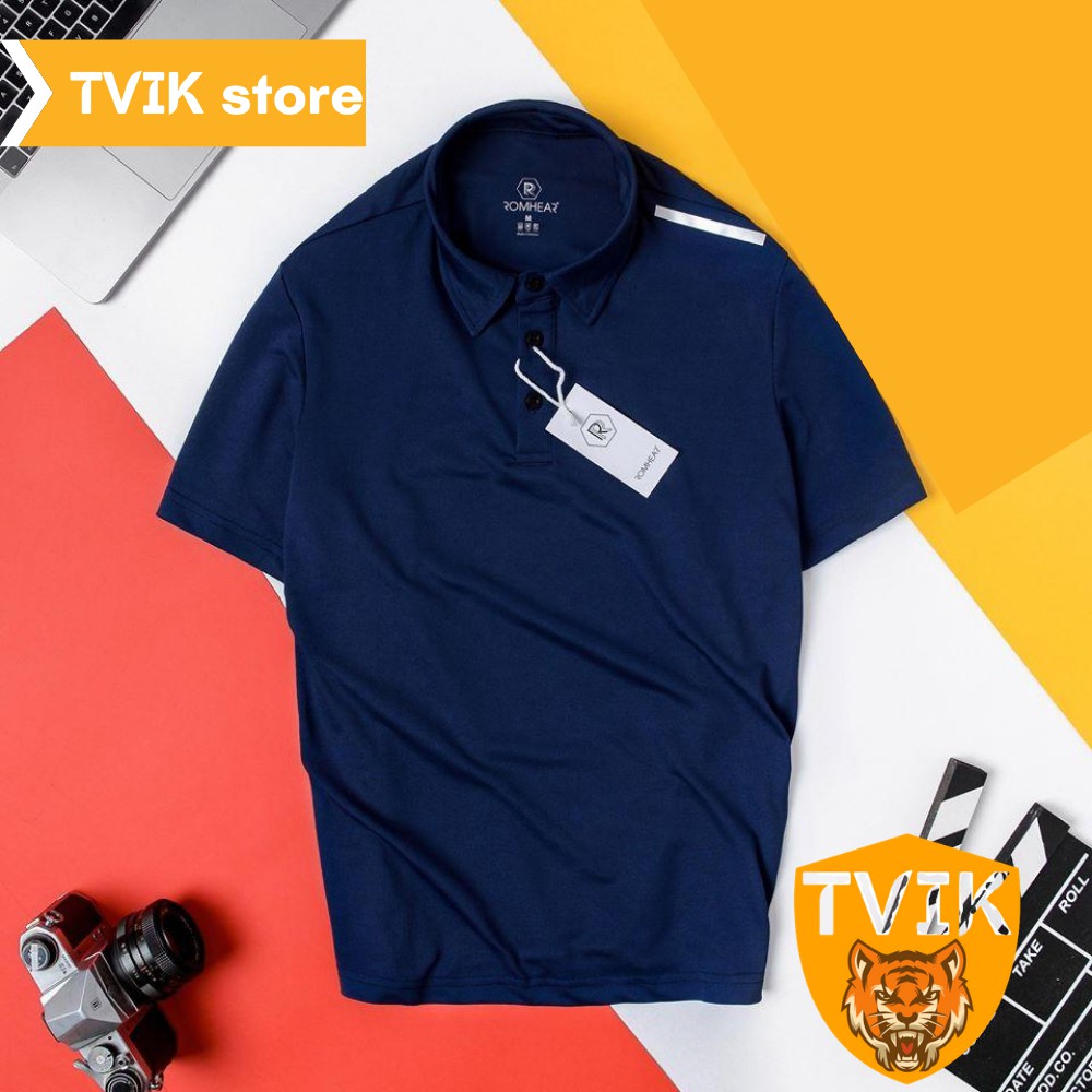 Áo thun có cổ Tvik lên form chuẩn đẹp, chất vải cá sấu co giãn mặc thoải mái, ATR | BigBuy360 - bigbuy360.vn