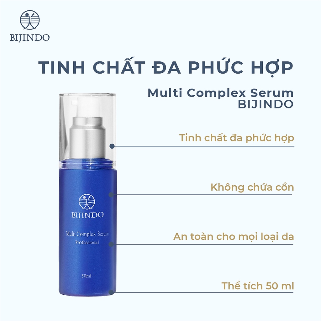 Serum Tinh Chất Đa Phức Hợp BIJINDO Multi Complex Serum, Hỗ Trợ Giảm Và Chống Lão Hoá, Cấp Ẩm, Dưỡng Sáng Da 50ml