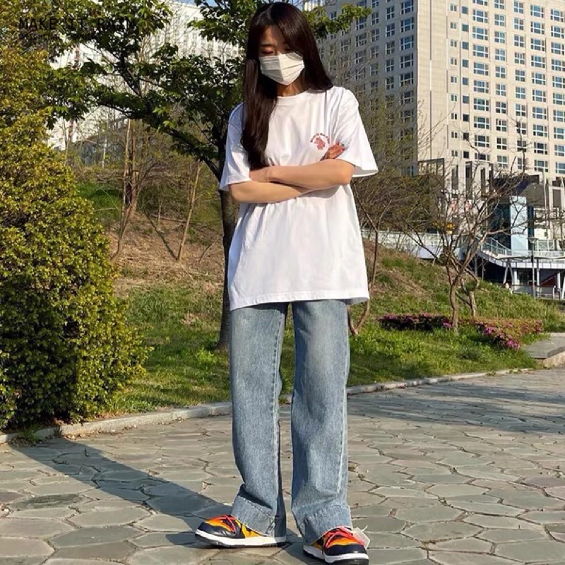 Áo thun make it rain heybig (có sẵn) hoa hồng welcome