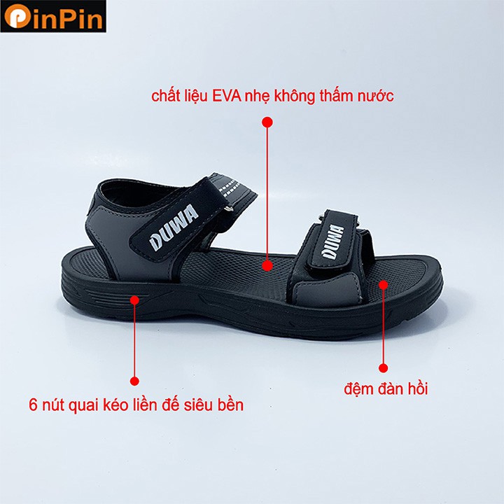 Sandal nam quai ngang PinPin chất liệu eva nhẹ không thấm nước đế chống mòn và trơn trượt - dw093