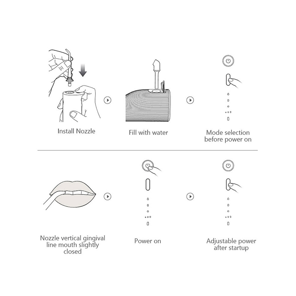 Tăm nước Xiaomi Soocas W3 pro - Bảo hành 3 tháng