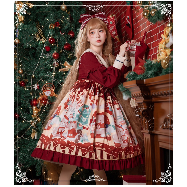 Váy lolita OP chính hãng  ngọt ngào dễ thương  eo cao  công chúa