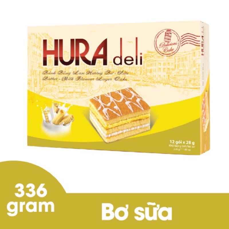 Bánh HURA deli Bông Lan 336gram (12gói)