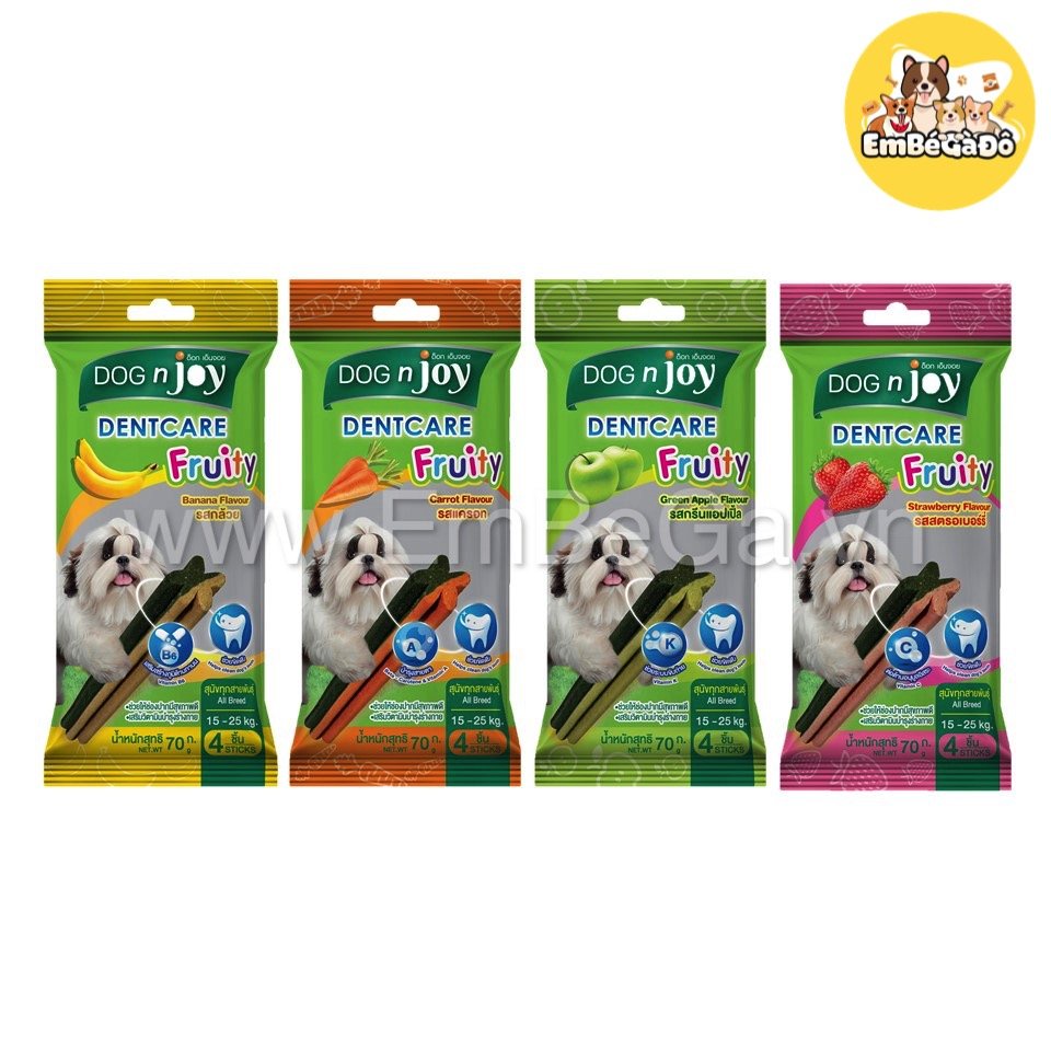 [THANH GẶM CHO CHÓ ]DOGNJOY XƯƠNG GẶM SẠCH RĂNG DOG N JOY DENTCARE