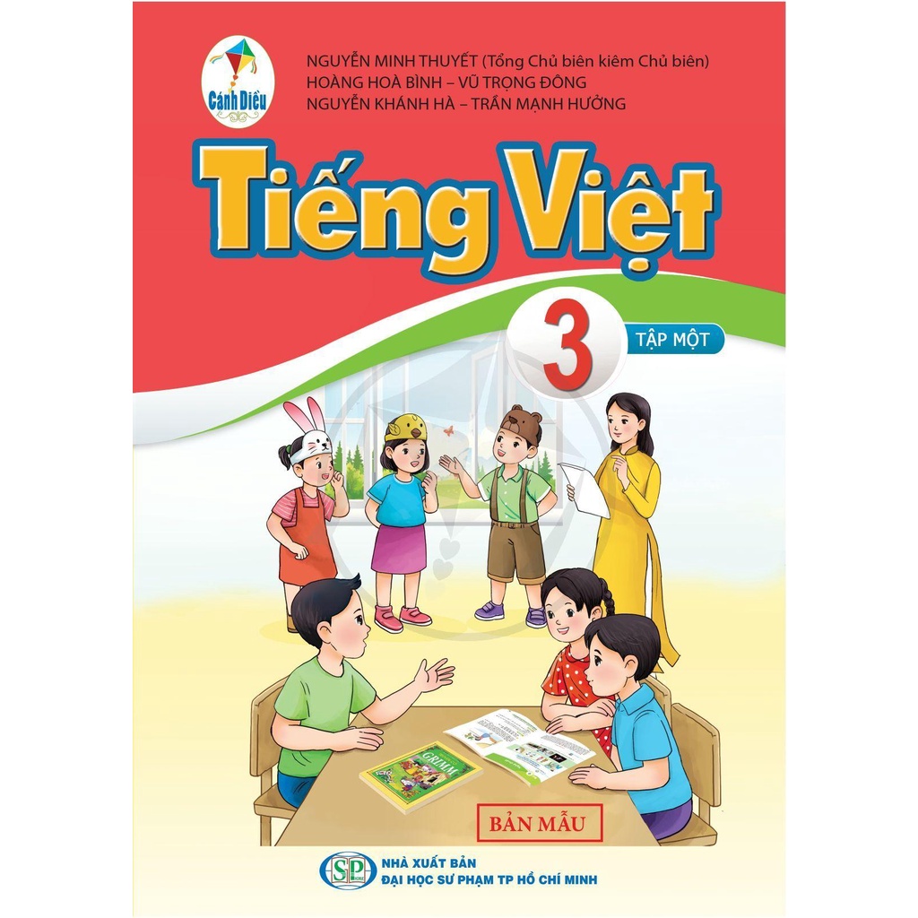 Sách Tiếng việt 3 tập 1 CD (Mới) và 2 tập giấy kiểm tra cấp 1