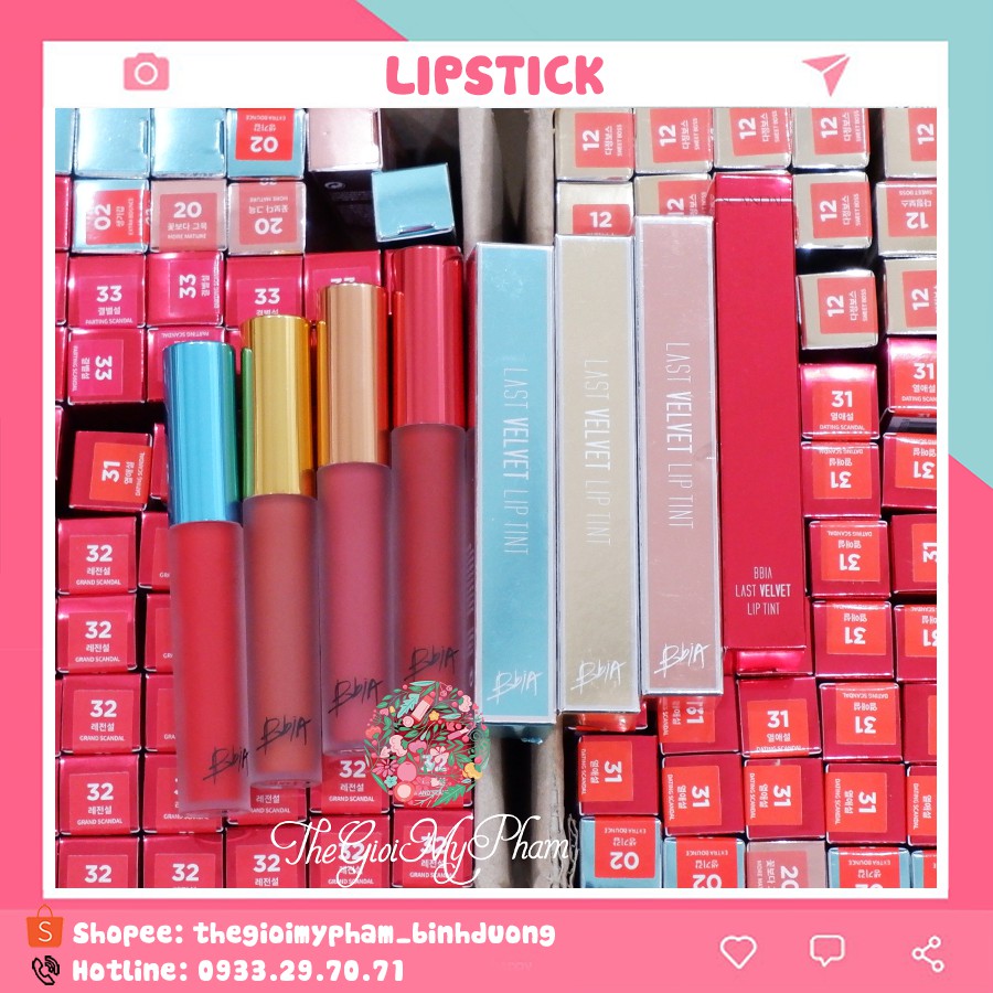 Son Kem Lì Bbia Last Velvet Lip Tint Version