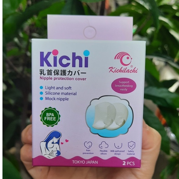 Núm trợ ti Kichilachi miếng bảo vệ đầu ngực cho mẹ, hỗ trợ cho bé bú