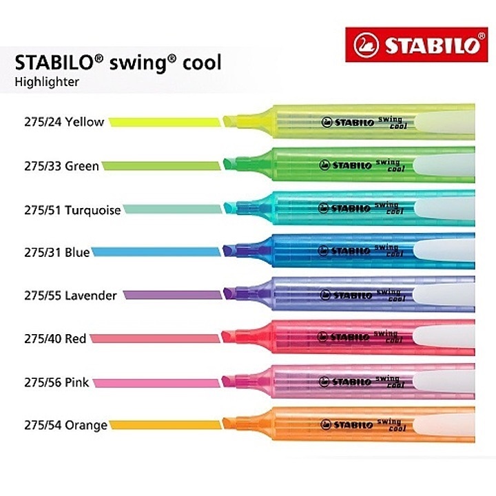 Bút dạ quang Stabilo Swing Cool Highlighter – Màu xanh dương (Azul)