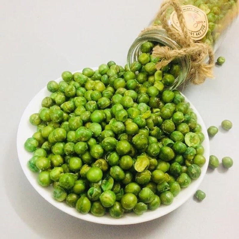 500 gram Đậu Hà Lan sấy giòn tẩm vị  tỏi ớt