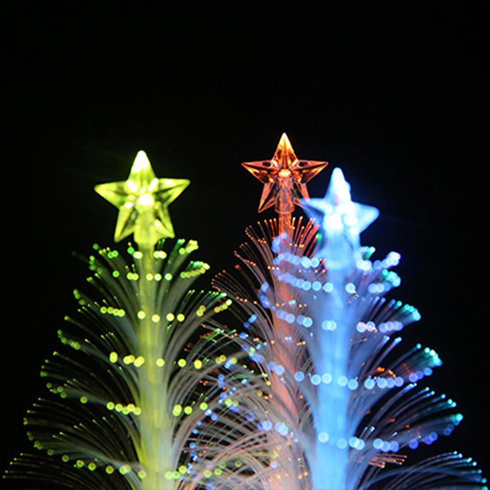 Đèn LED sợi quang sáng tạo đầy màu sắc hình cây thông giáng sinh