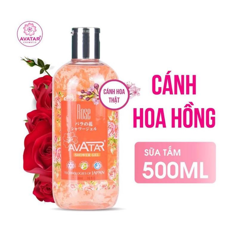 Sữa Tắm Chiết Xuất Từ Cánh Hoa Thiên Nhiên Avatar Shower Gel 500ml