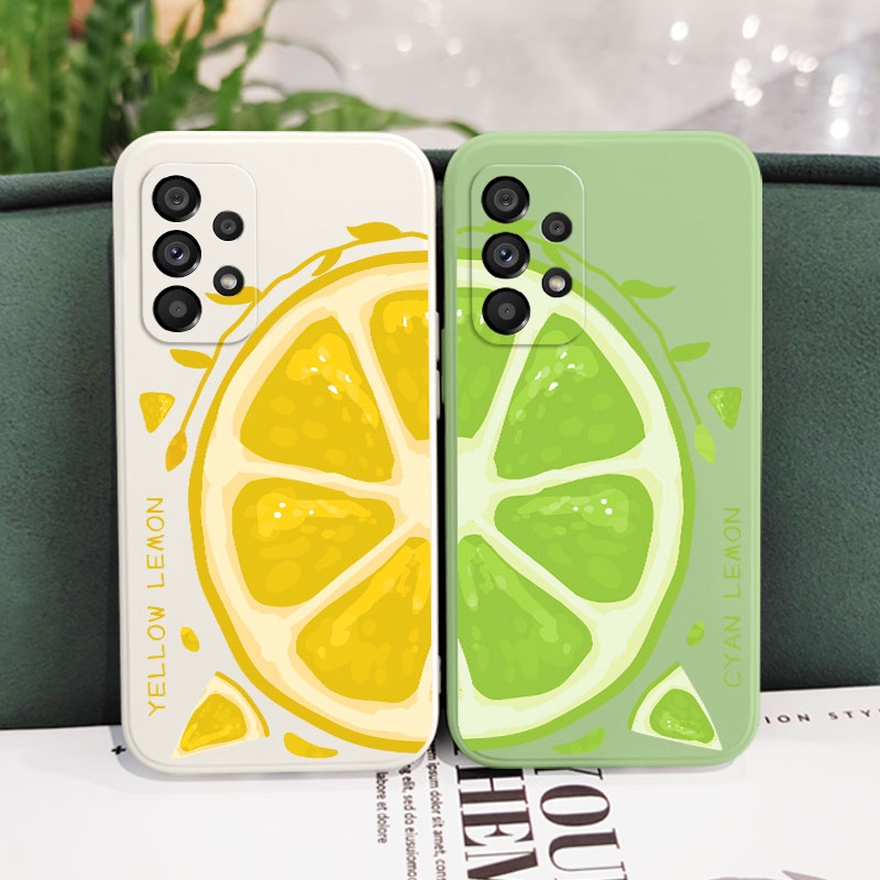 Ốp Lưng Silicone HìNh Quả Chanh Cho Samsung Galaxy A73 A53 A33 A23 5G
