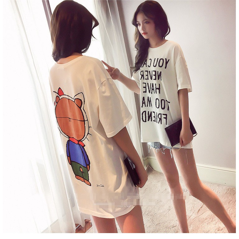 Áo phông nữ form rộng unisex freesize chất đẹp hottrend