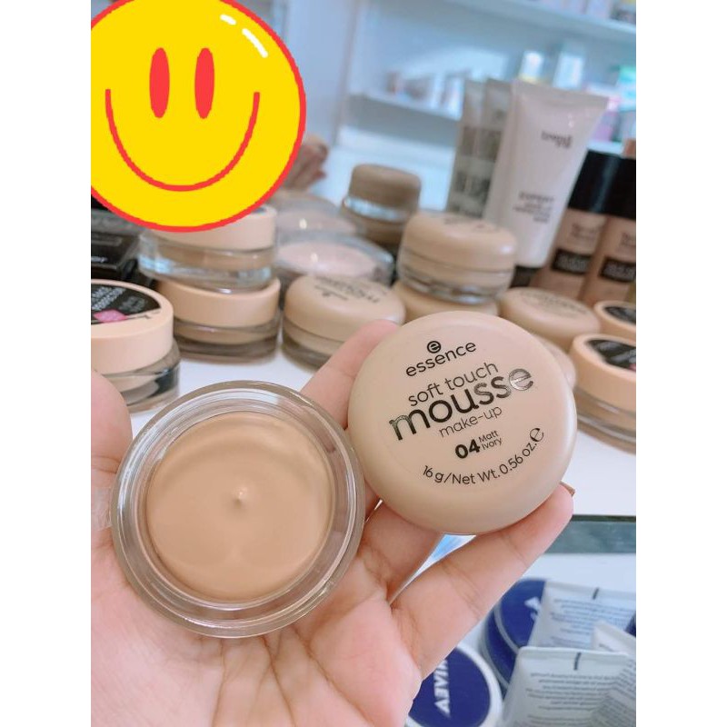 Phấn Tươi 💋FREESHIP💋 Phấn Tươi Đức Essence Soft Touch Mousse Che phủ tuyệt đối số 04 Mẫu mới 2020