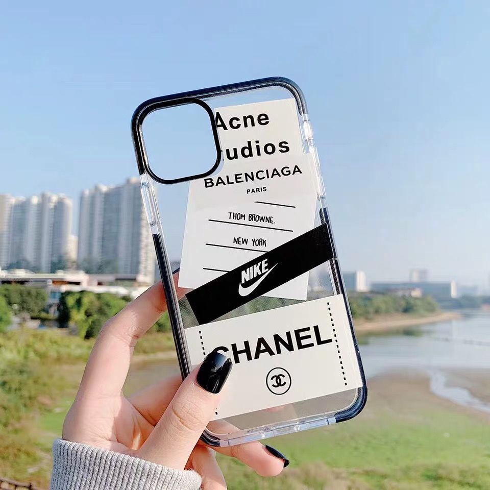 Ốp điện thoại silicone dẻo trong suốt in họa tiết thương hiệu thời trang cho iPhone 11pro 8plus X E2 XR Xsmax 6S 7 | BigBuy360 - bigbuy360.vn