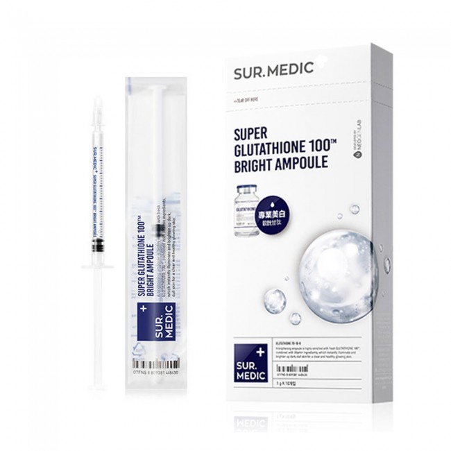 Tinh Chất Truyền Trắng Sur.Medic+ Super Glutathione 100TM Bright Ampoule - 1 Que