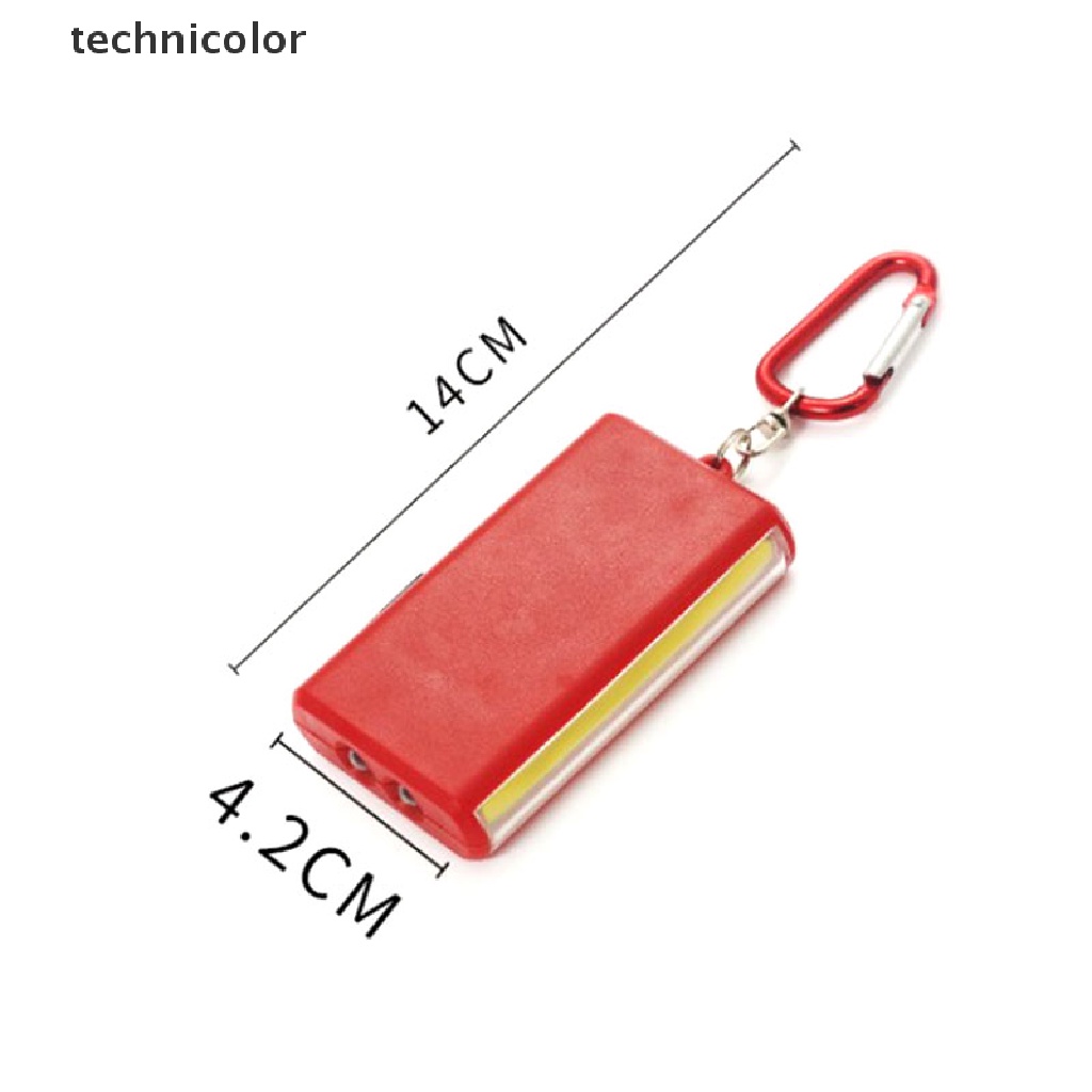 Đèn Pin LED COB Nhiều Màu Có Móc Khóa Di Động Đa Ứng Dụng