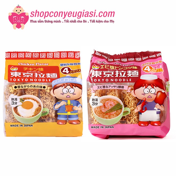 Mì Ăn Liền Tokyo Noodle Cho Trẻ Em 30g x 4 Vắt