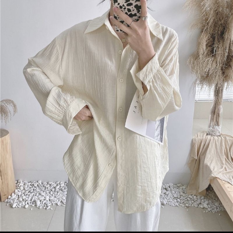 Áo sơ mi đũi dài tay phong cách hàn quốc