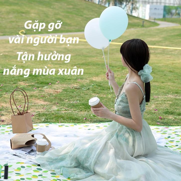 Thảm picnic chống nước FITEZY dã ngoại caro gấp gọn cắm trại gia đình