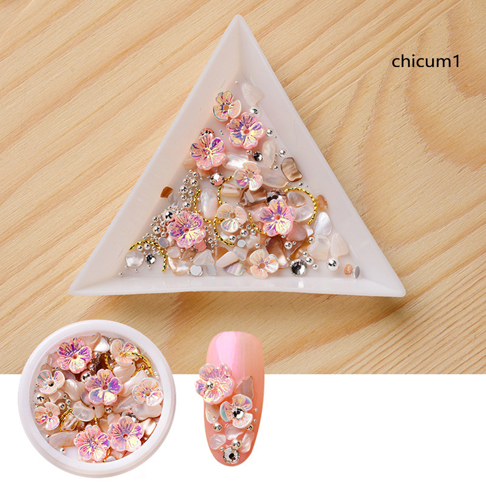 Hộp sequin đính móng trang trí 3D nghệ thuật thời trang