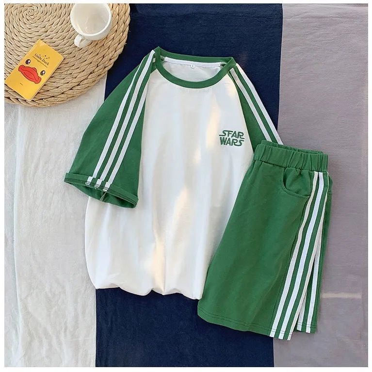 Set Đồ Thể Thao Ngắn Form Rộng Phong Cách Hàn Quốc Cho Nữ