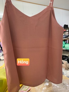 [ẢNH CHỤP THẬT] Áo 2 dây trơn basic - chất lụa đũi