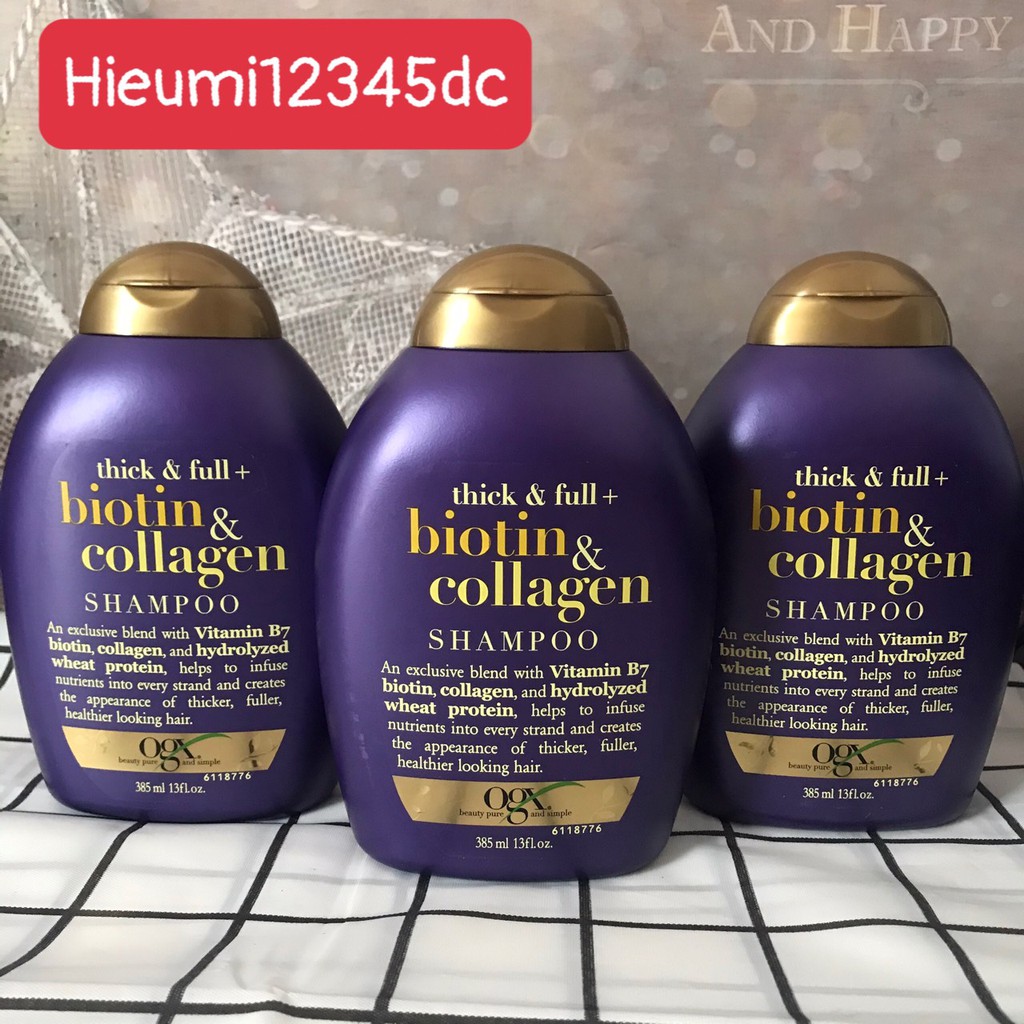 DẦU GỘI HOẶC XẢ BIOTIN COLLAGEN 385ML