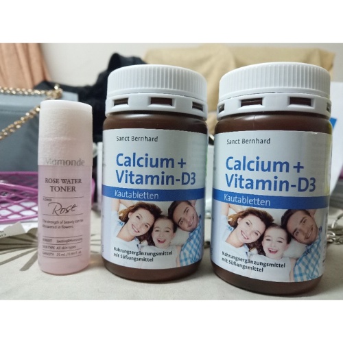 Viên ngậm canxi Calcium Vitamin D3 Sanct Bernhard vị Socola 150 viên, bổ sung canxi D3 cho bé và gia đình - Shop Melyca