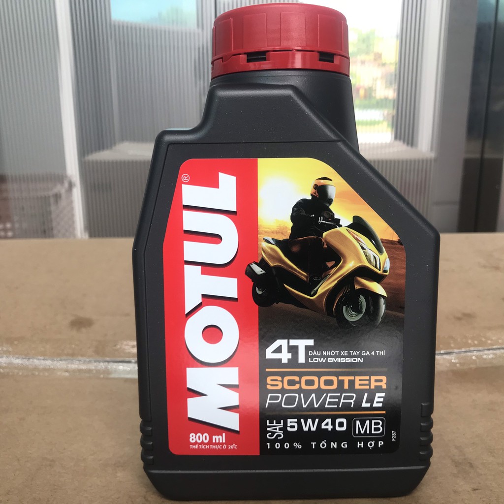 Dầu nhớt Motul Scooter Power LE 5W40 0.8L dầu nhớt motul cho xe tay ga đời mới chính hãng cao cấp