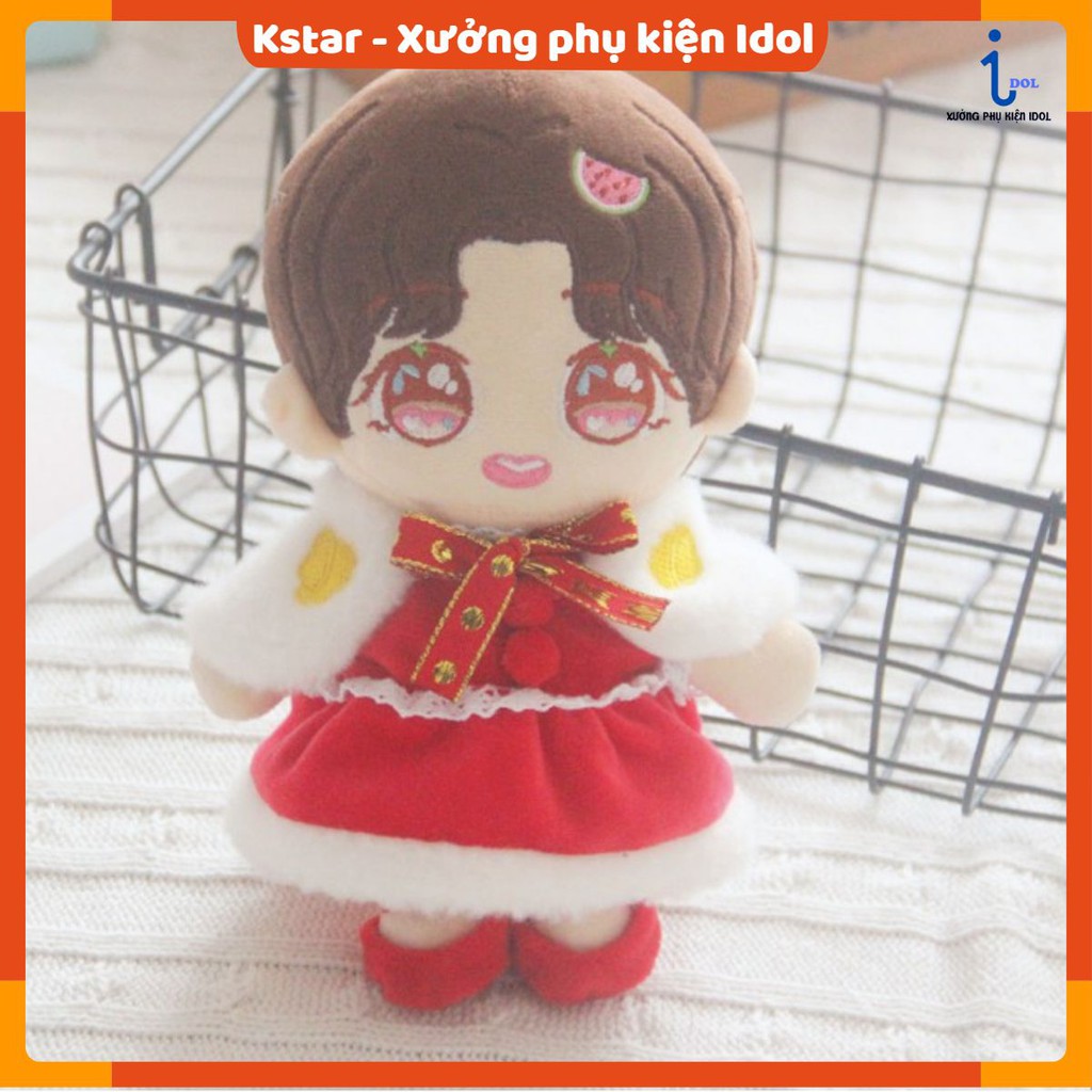 Set 3 món đầm đỏ cho doll 20-22cm
