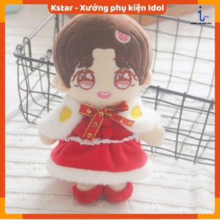 Set 3 món đầm đỏ cho doll 20-22cm