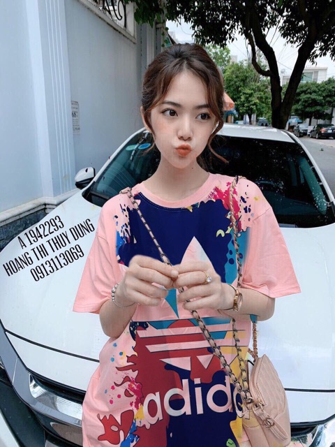 Áo thun tay lỡ in ép nhiệt 3D