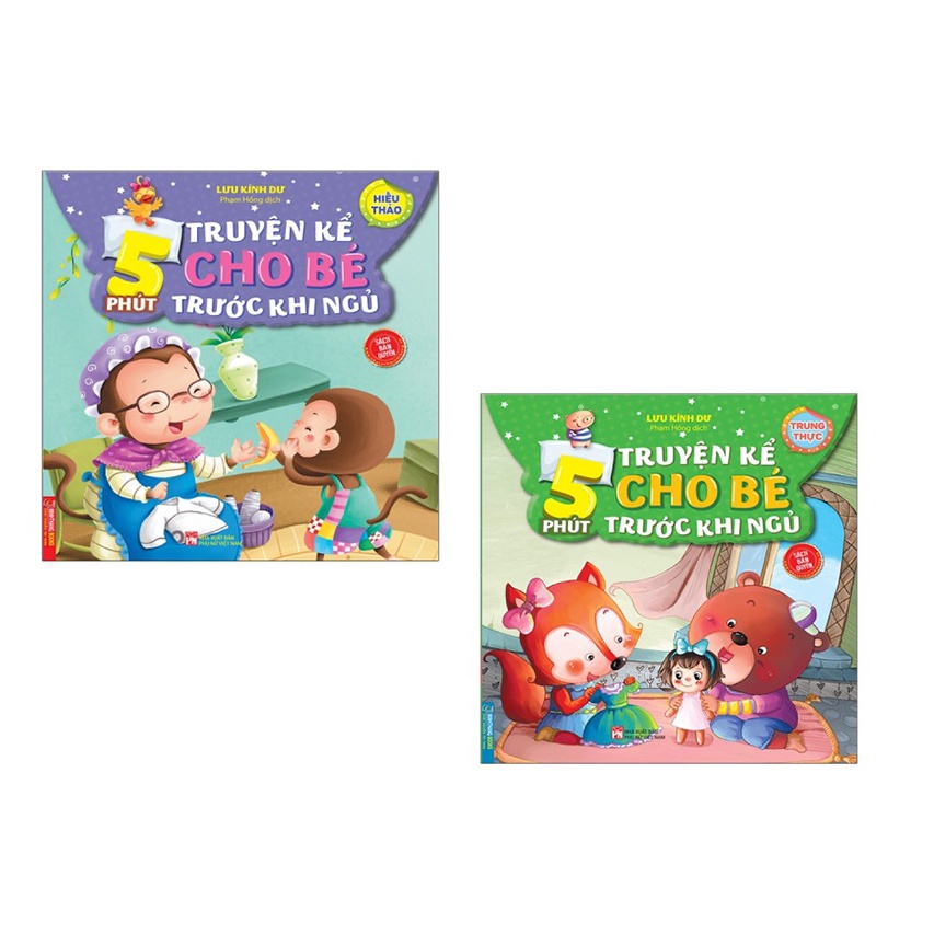 Sách - Combo 2c 5 phút truyện kể cho bé (trung thực+hiếu thảo)