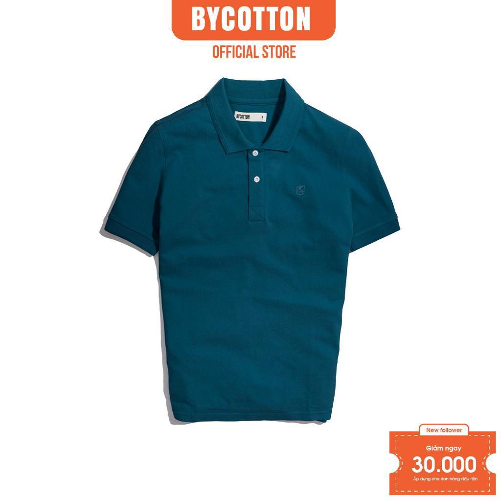 Áo Thun Polo Nam Cổ Bẻ Xanh Coban BY COTTON Cobalt Blue Basic Polo