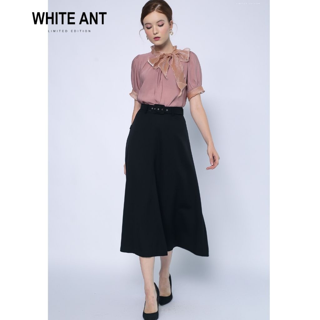 Chân váy xòe vải siêu phẩm cao cấp nhập khẩu Nhật 100% nữ White Ant