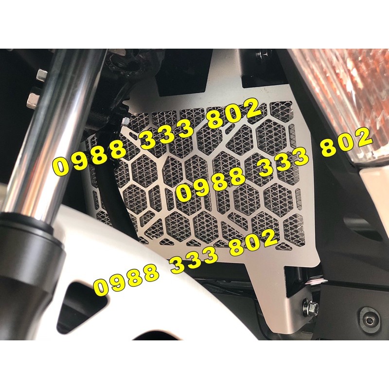 Che két nước Ex 155 nhôm lưới  - bảo vệ két nước ex 155 - phụ kiện xe ex155