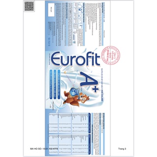 Sữa bột EUROFIT A+ (DÀNH CHO TRẺ TỪ 1- 6 TUỔI)