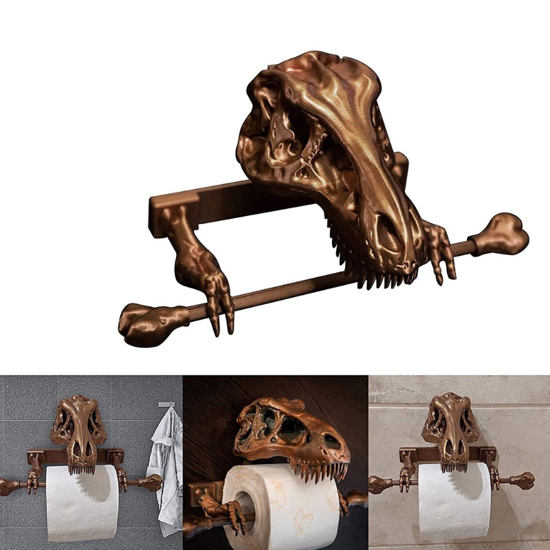 QQ Giá Đỡ Khăn Giấy Bằng Kim Loại Hình Khủng Long