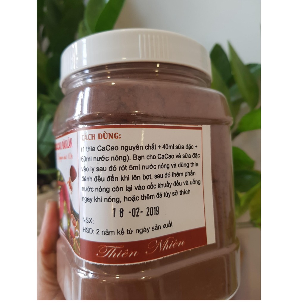 Bột CACAO SỮA đậm đà thơm ngon, đặc biệt không pha trộn hương liệu -  L&H Cacao - hũ 550g