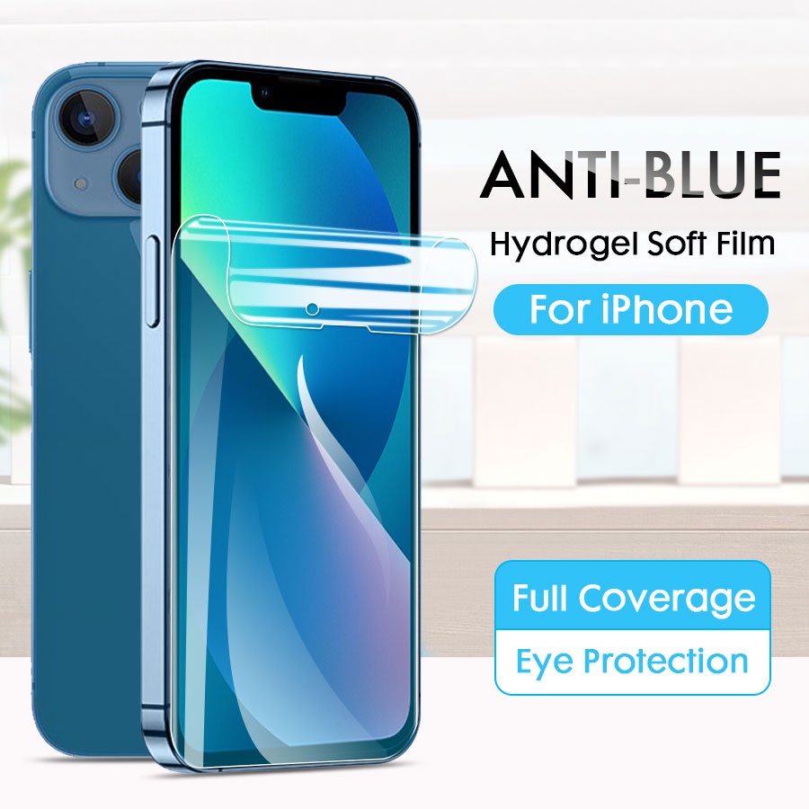 Miếng dán màn hình chống ánh sáng xanh cho iPhone 14 13 12 11 Pro Max X XS XR 6 6S 7 8 Plus SE